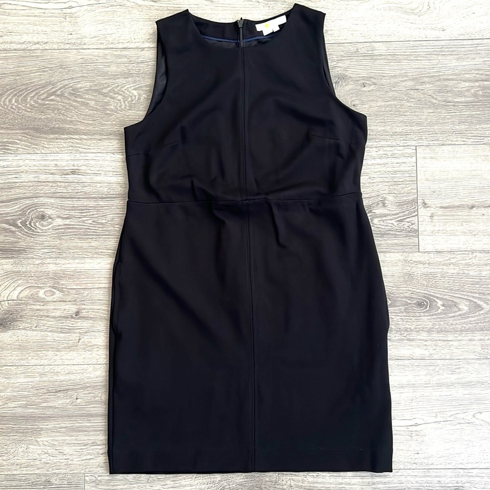 Boden Classic Black Ponte Knit Mini Dress Sz6